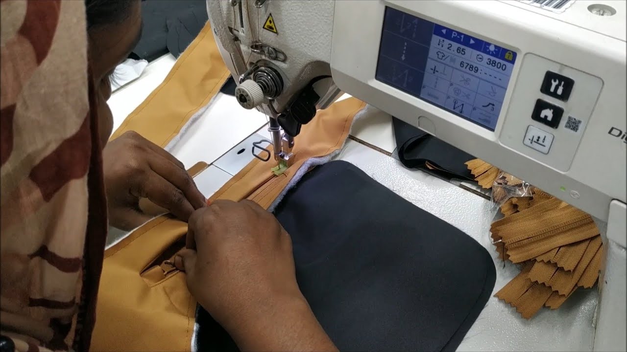 Zipper attach #Jacket lining pocket