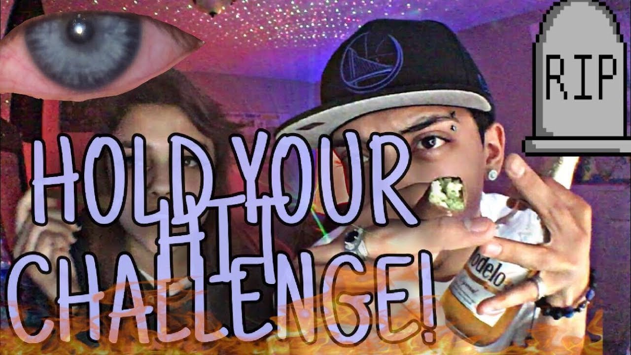 HOLD YOUR HIT WEED CHALLENGE WITH MY SISTER!!!😈🔥☠️ #Smoke #Challenge #Faded