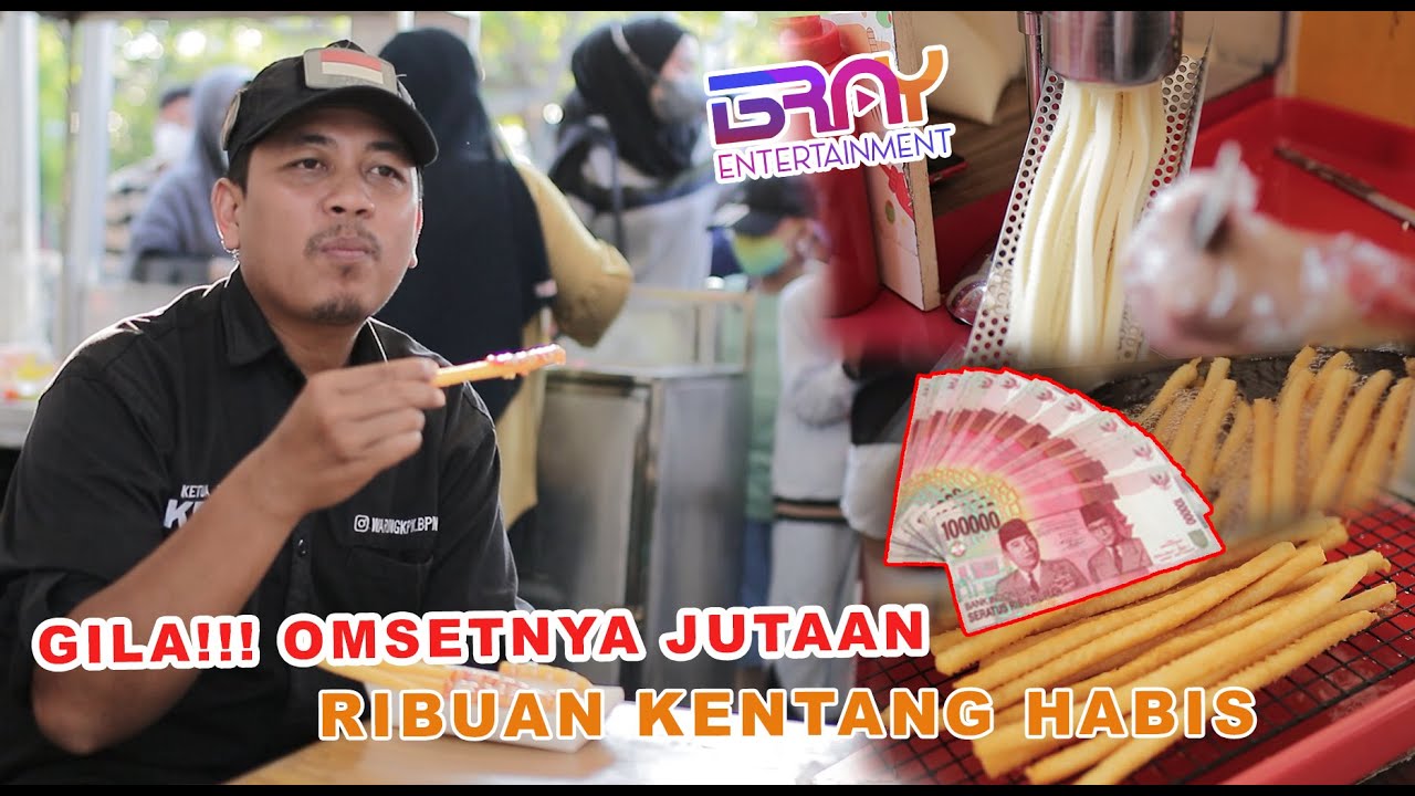 GILA !!! RIBUAN KENTANG HABIS DALAM SEHARI OMSETNYA JUTAAN | long potato sticks