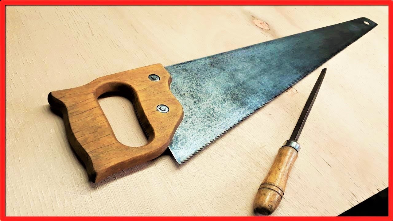 Como AFILAR un SERRUCHO muy FACIL  * herramientas de carpintería *