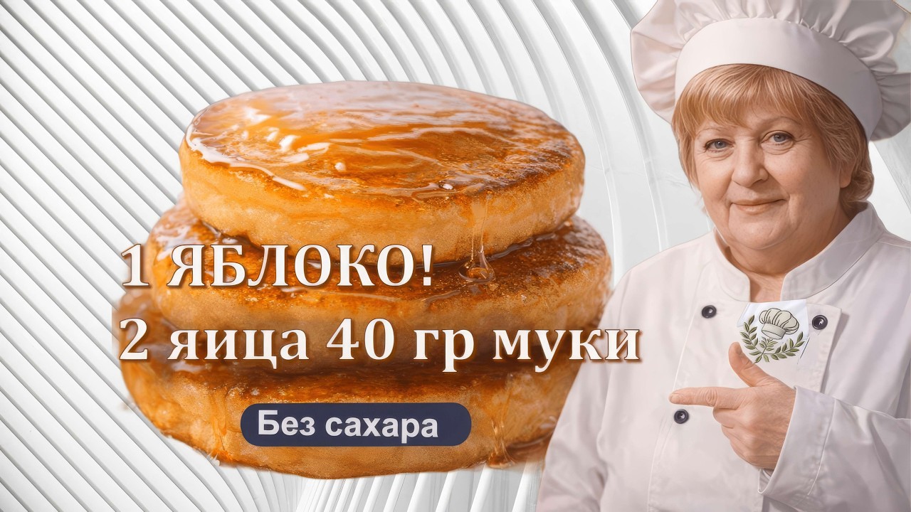 Без сахара и заморочек! Десерт за 20 минут. 3-Ingredient Apple Dessert (No Sugar)