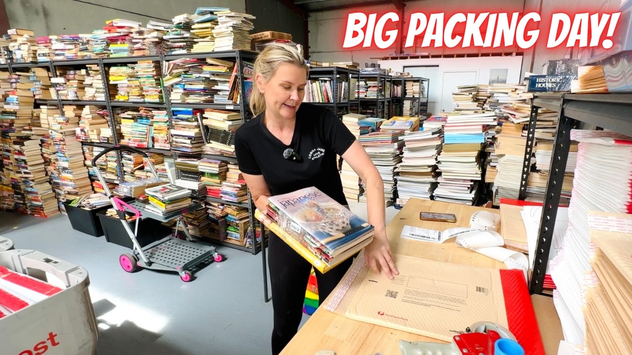 A BIG Morning of Packing Orders Today