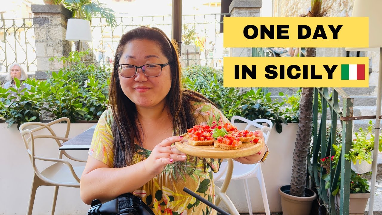 What To Eat In SICILY 😋 |  One Day In TAORMINA ITALY