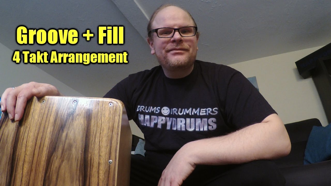 Cajon lernen: Groove + Fill - 4 Takt Arrangement