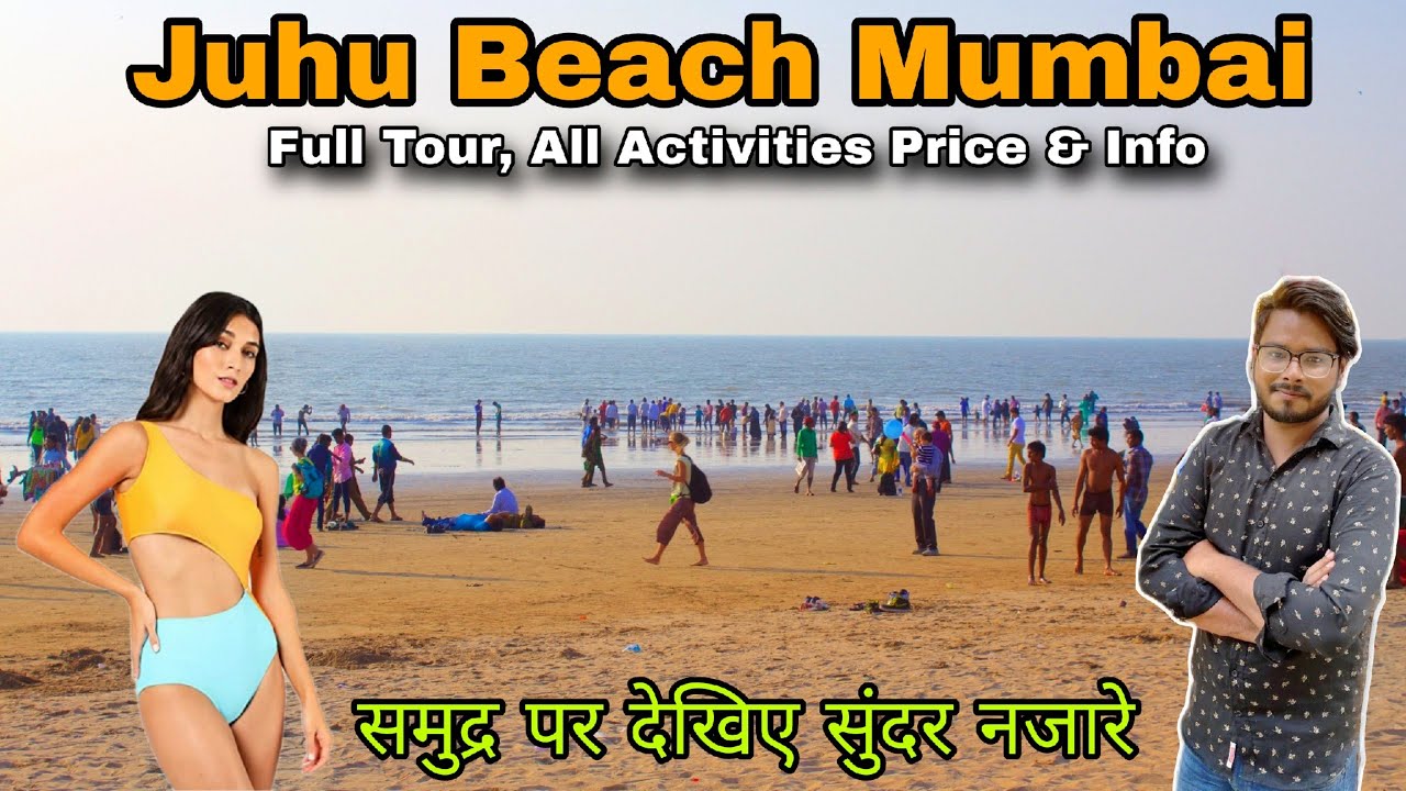 Juhu beach mumbai / juhu chaupati beach rides / juhu chaupati beach mumbai + night view