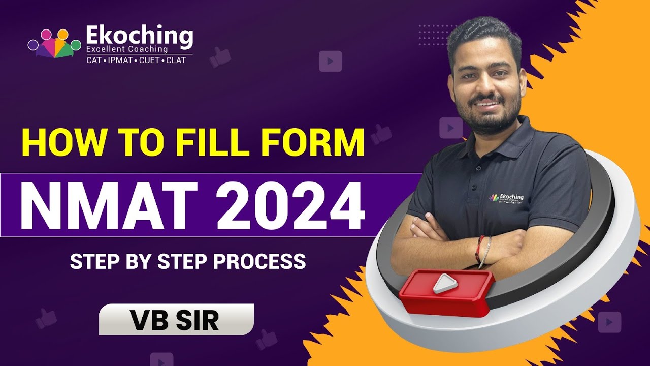 How to Fill NMAT Registration Form 2024 | Step-by-Step Guide | NMAT Exam Form Filling by VB Sir