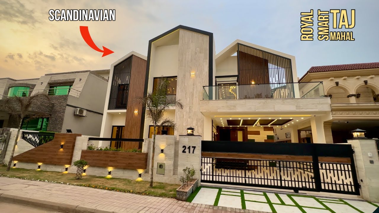 1 Kanal SCANDINAVIAN White Taj-Mahal Mansion For Sale In Bahria Islamabad