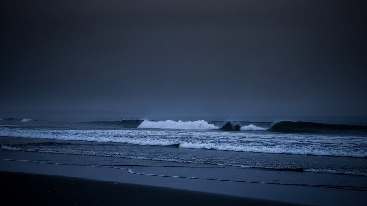 Dark Screen Ocean Waves | Soothing Waves to Support Sleep Therapy Naturally with Calm Ocean Rhythm