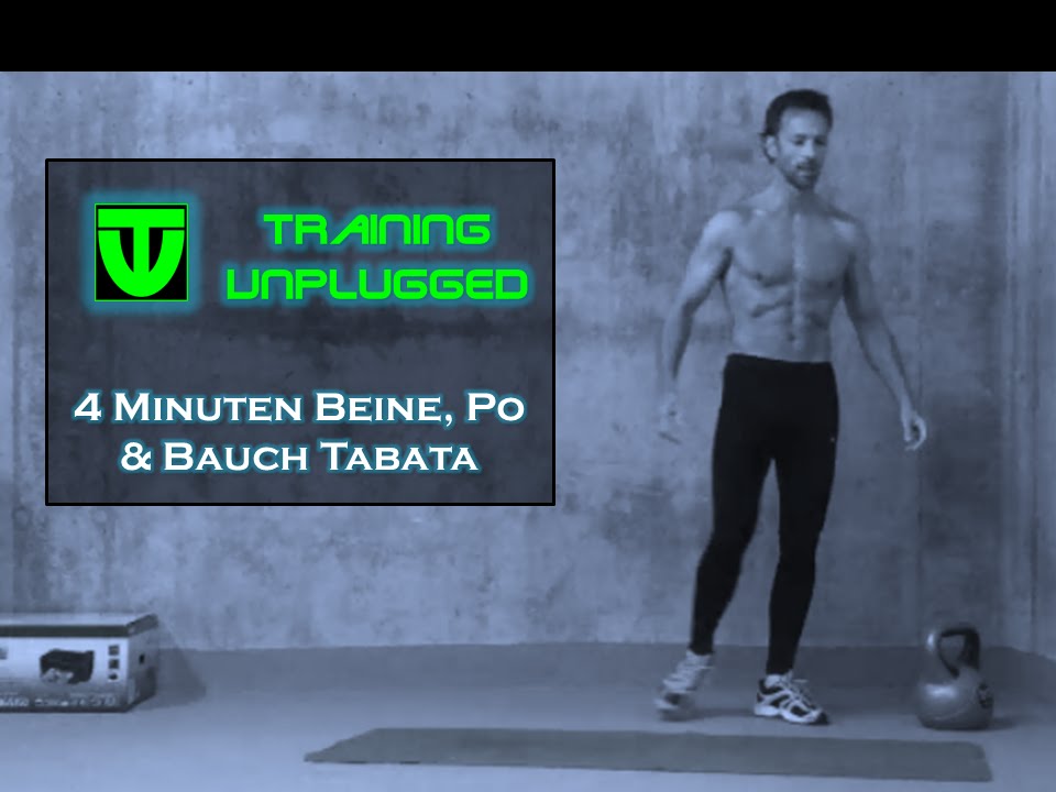 4 Minuten Beine Po Bauch Tabata - Intervall Training