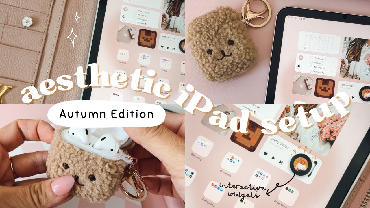 How To Customize Your iPad Home Screen 🧸☁️ | Aesthetic Wallpaper, Widgets, and App Icons
