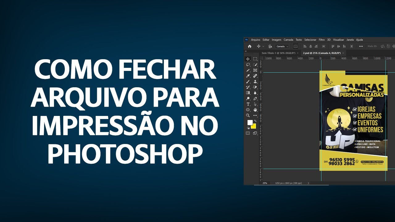Como Finalizar (Fechar) um Arquivo Para Impressão no Photoshop