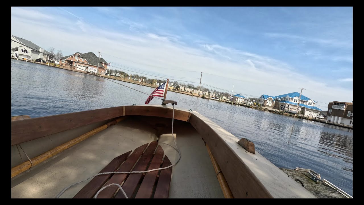 First Sail of the year on my Melonseed Skiff!