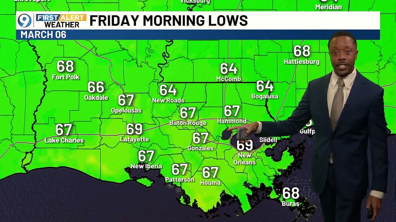 6 p.m. forecast for Thurs., March 5