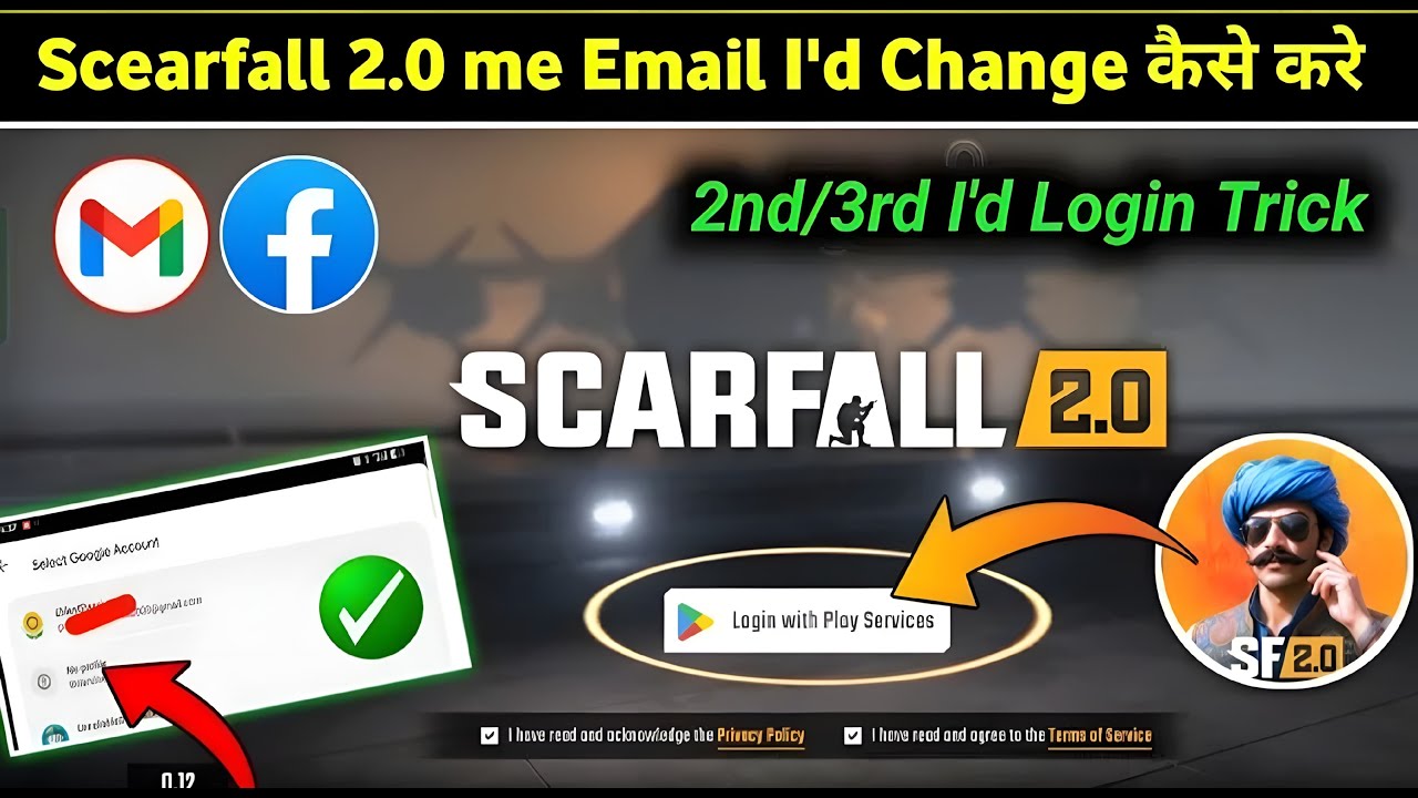 HOW TO LOGIN SCARFALL 2.0 ID😱🔥 🪪 IN ANOTHER DEVICE🔥 📱 #scarfall #youtubevideo #viralvideo 
