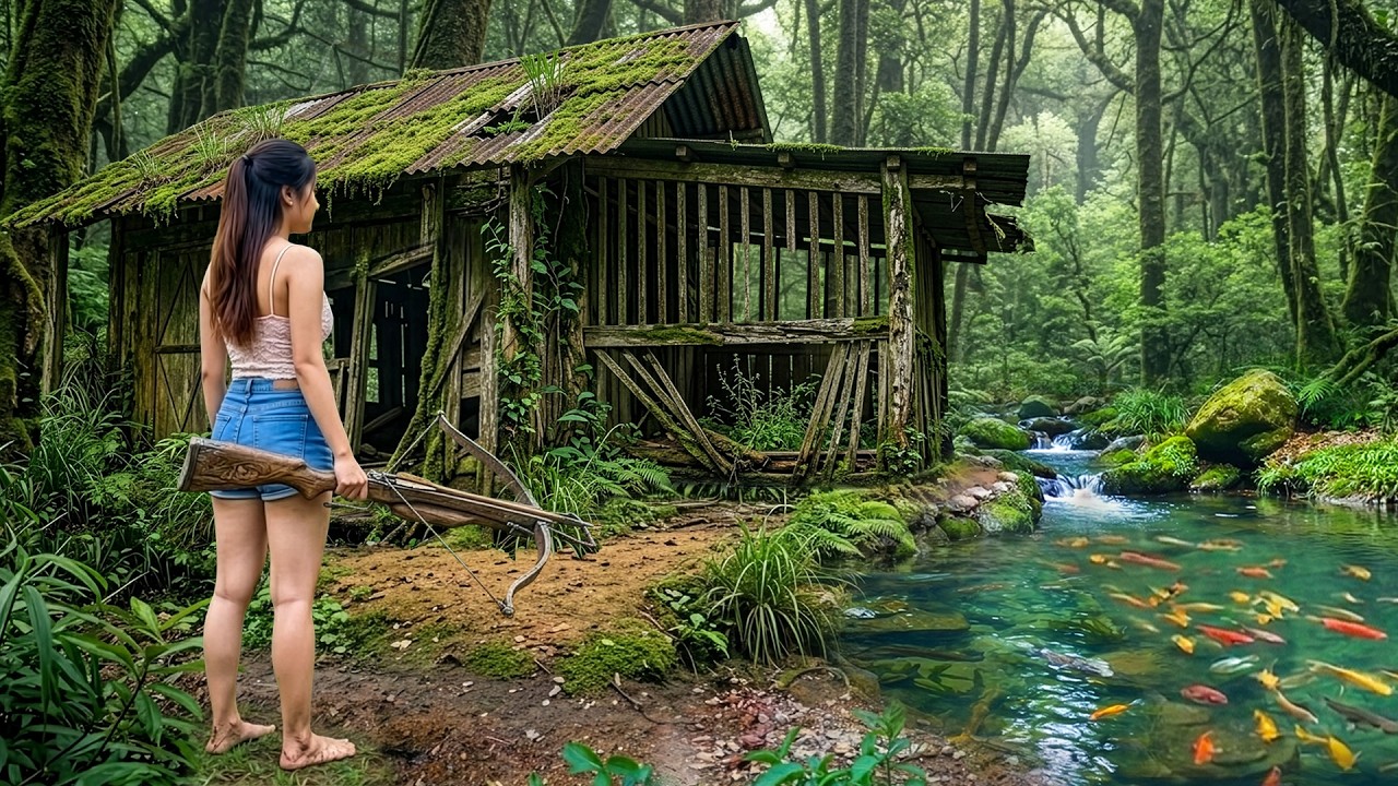 Young Woman Leaves the City: A Self-Sufficient Life in a House in the Forest