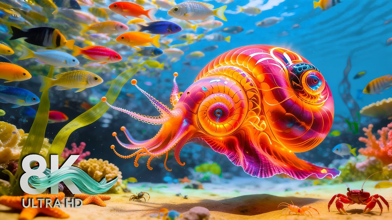 CALM AQUARIUM 8K 🐠 Underwater Marine Life for Sleep & Relaxation