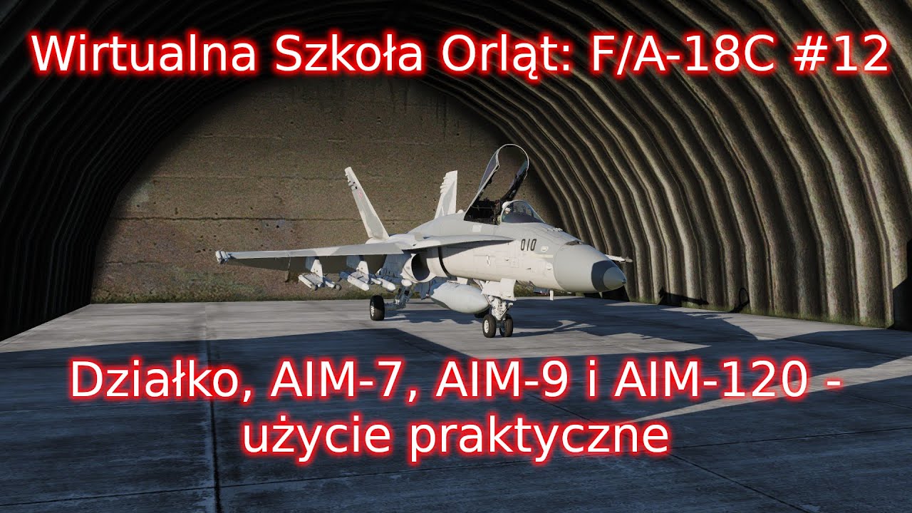Wirtualna Szkoła Orląt: F/A-18C #12 - Działko, AIM-7, AIM-9 i AIM-120 - użycie praktyczne