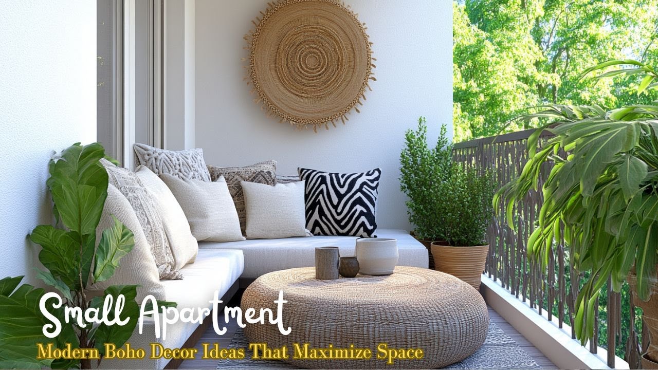 Small Apartment Balcony Makeover Modern Boho Decor Ideas That Maximize Space