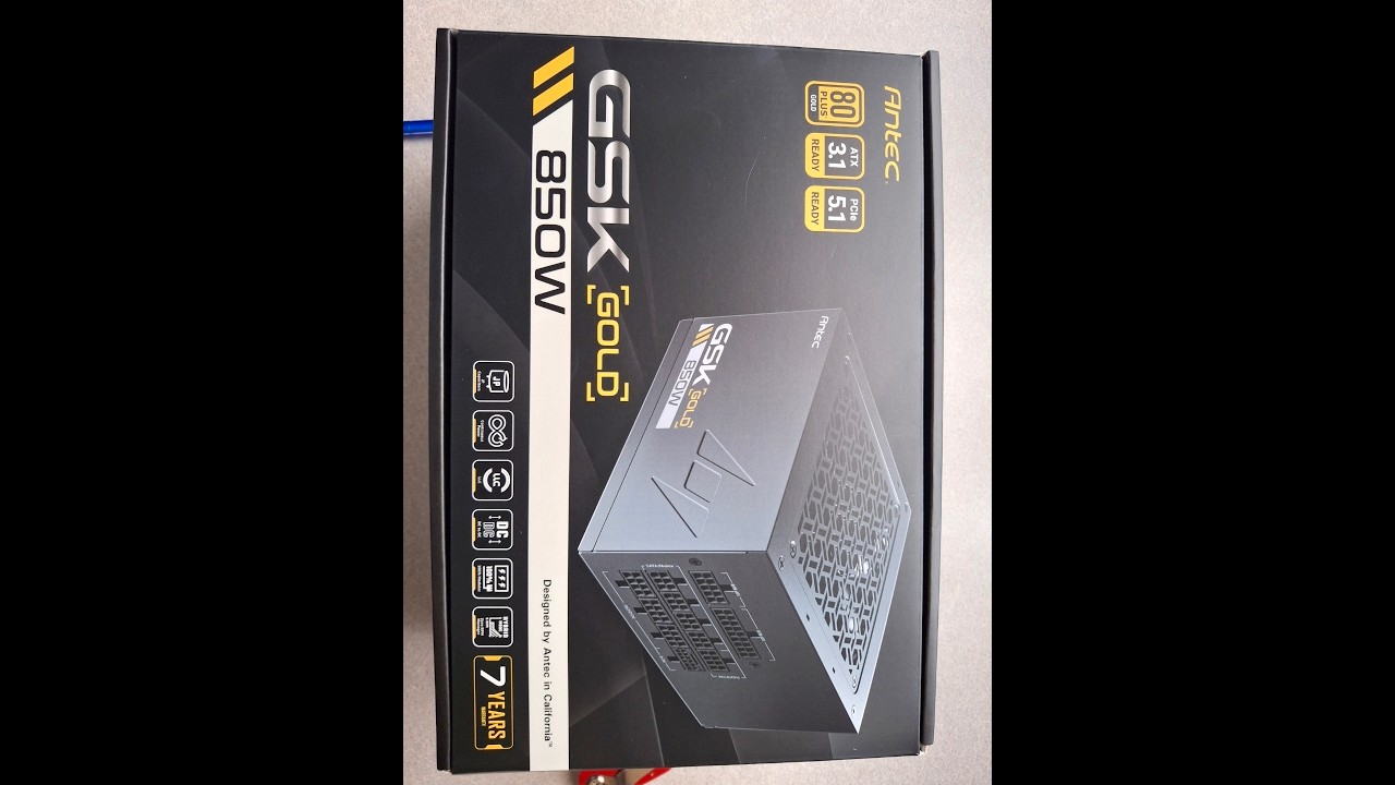 Antec GSK 850W Gold 80+ PSU unboxing