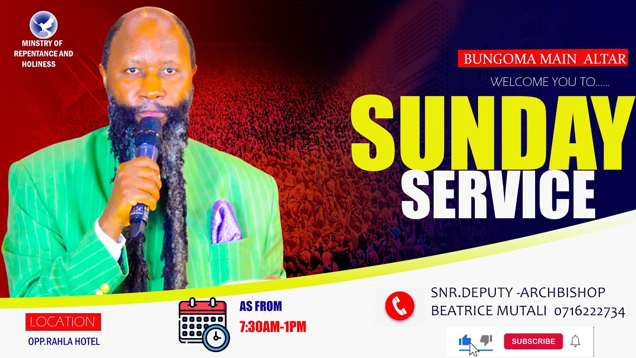 #LIVE:BUNGOMA MAIN SUNDAY CELEBRATION SERVICE | 11th JAN 2025