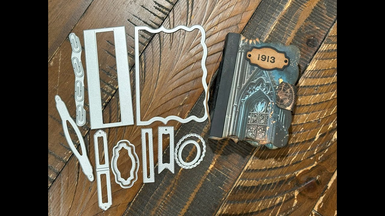 Craft With Me - Mini Book Using Temu Die Set and Digitals From @taylormadejournals9662