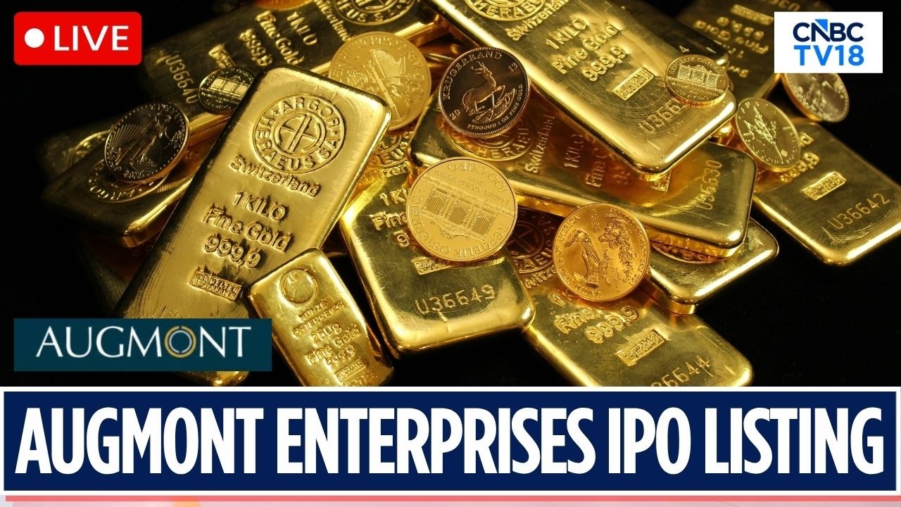 Выход Augmont Enterprises на IPO в прямом эфире | Акции Augmont Enterprises размещены на NSE и BS...