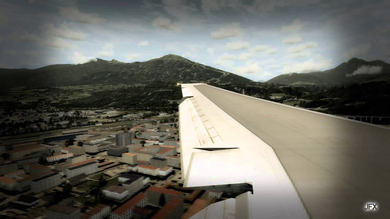FSX | DC-10 Fed-Ex Innsbruck Approach!!