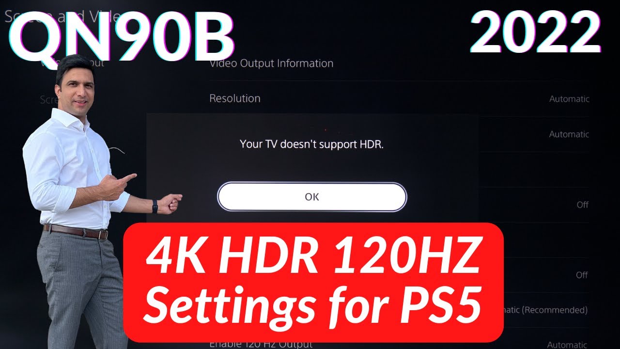 Игровой режим Samsung QN90B 4K HDR 120 Гц Настройки для PS5 и игрового процесса