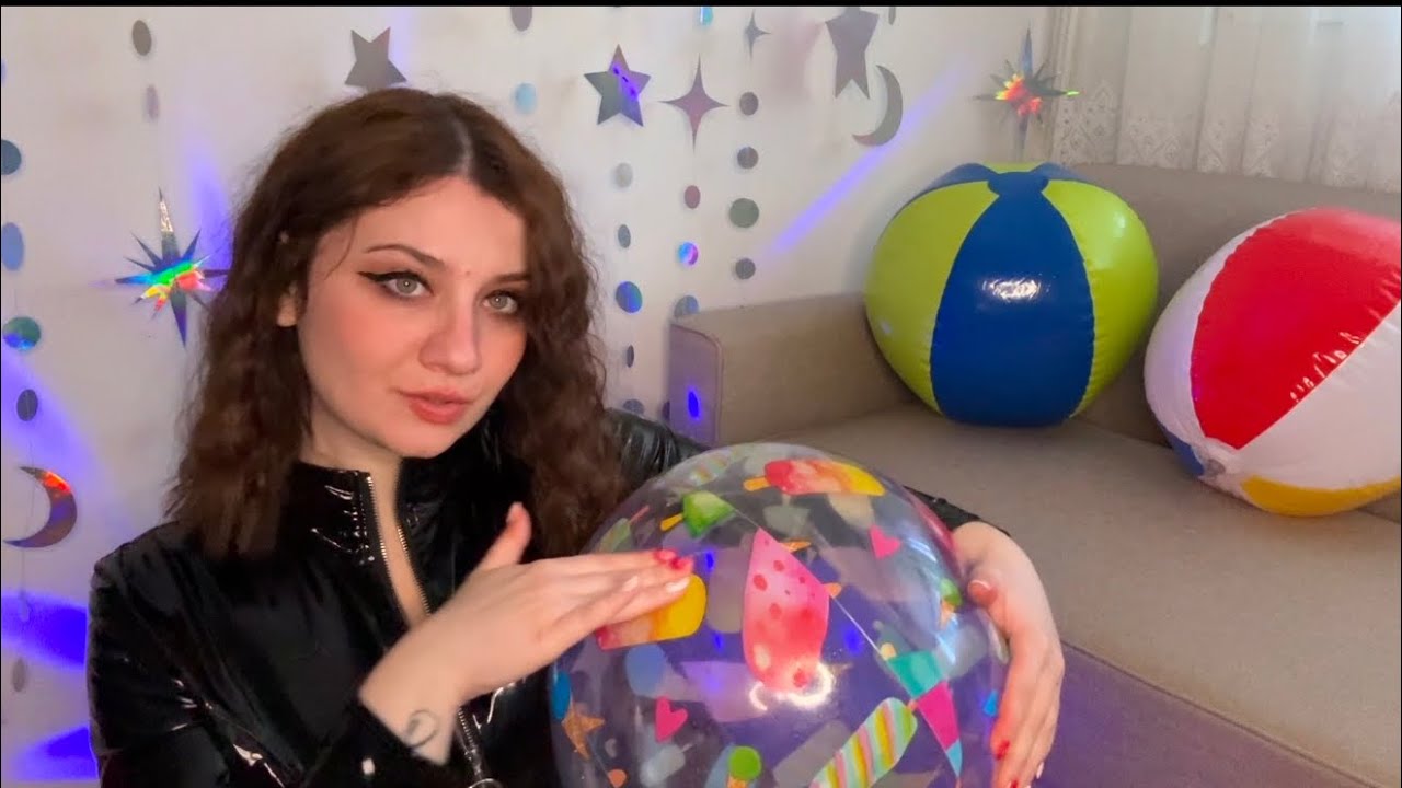 BEACHBALLS ASMR | Blowing And Deflating Some Beachballs (+ Latex ) 🌹🤩