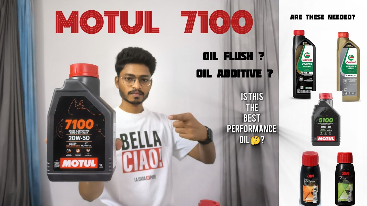 MOTUL 7100 4T 20W50 | FULLY SYNTHETIC🔥 |REVIEW |BEST ENGINE OIL UNDER 1000| CASTROL POWER 1 ULTIMATE