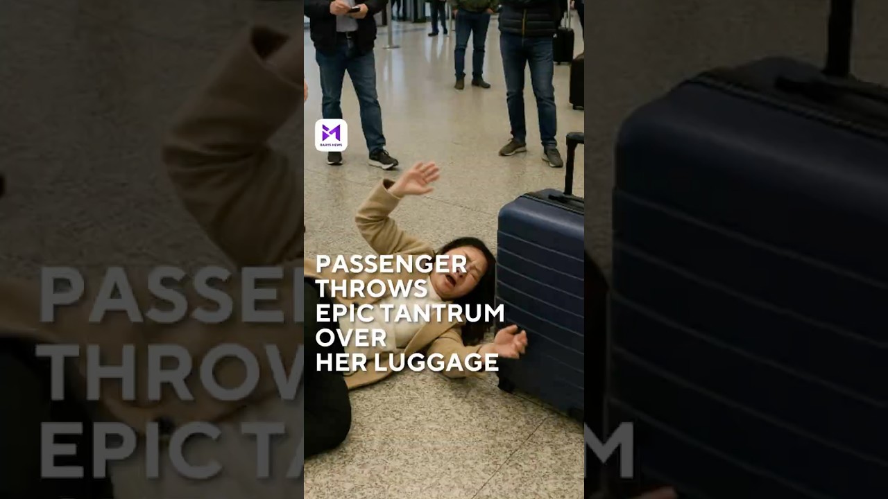 Passenger Throws Tantrum Over Hand Luggage Weight at Airport Gate