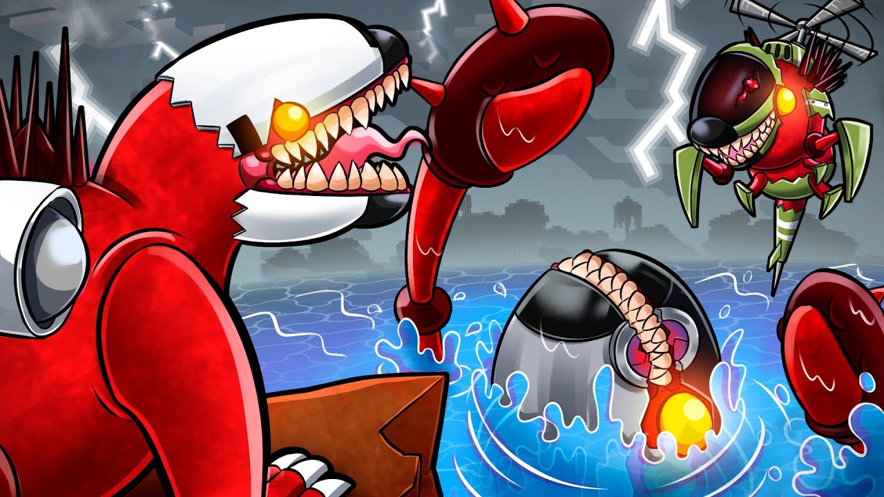 INFECTED SKY vs INFECTED HELICOPTER vs INFECTED DEEP SEA! (Minecraft)