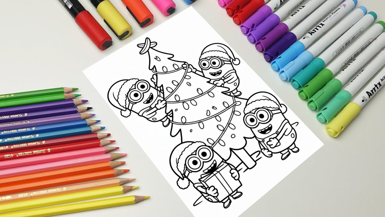 Funny Minions Coloring Art