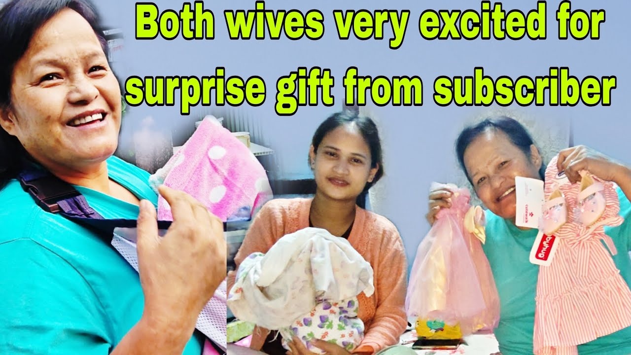 Both wives are very excited😱Surprise gift from subscriber for baby ANGEL😇