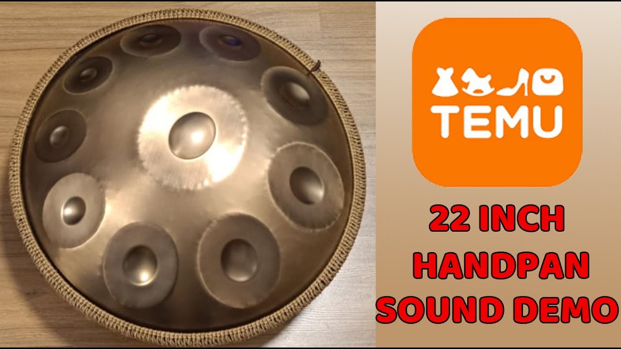 Temu Handpan Review - Sound Demo (22 inch)