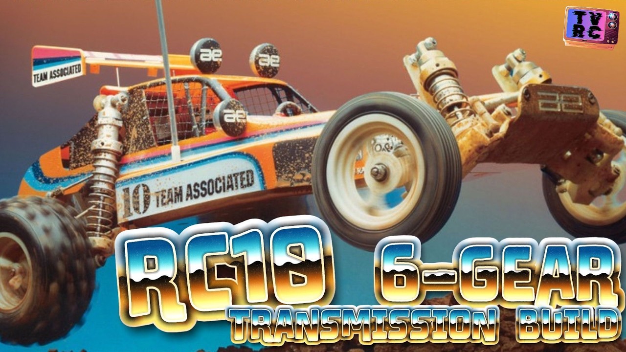 Винтажная ретро-модель RC10 Team Associated с 6-ступенчатой ​​коробкой передач, собранная в 80-х ...