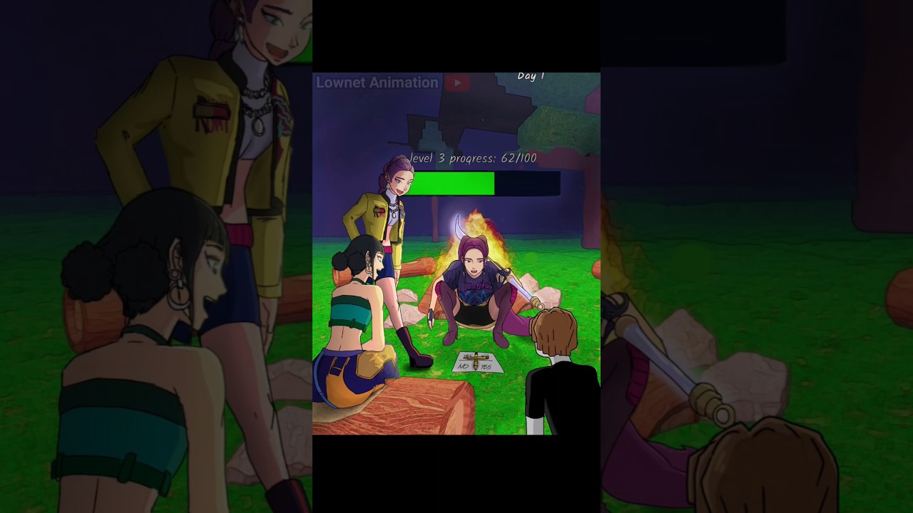 Kpop Demon Hunters x 99 Nights in the Forest Part 1 #kpopdemonhunters #robloxanimation