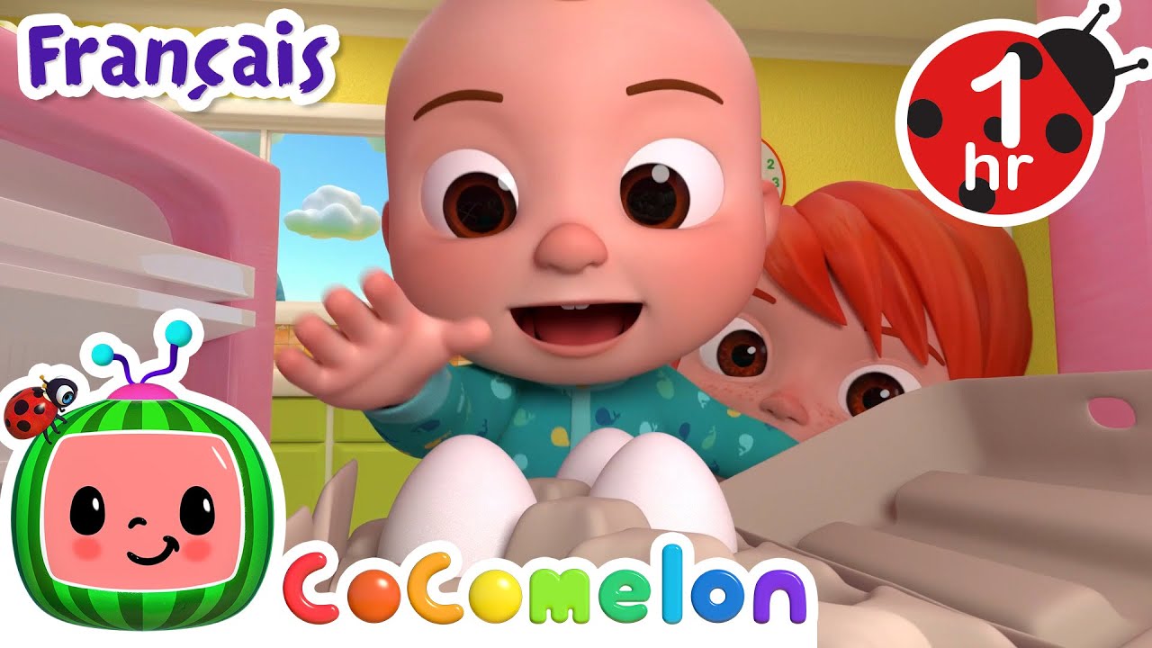 Humpty Dumpty | Chansons pour B&eacute;b&eacute;s | CoComelon Le coin des Animaux de JJ - Comptines