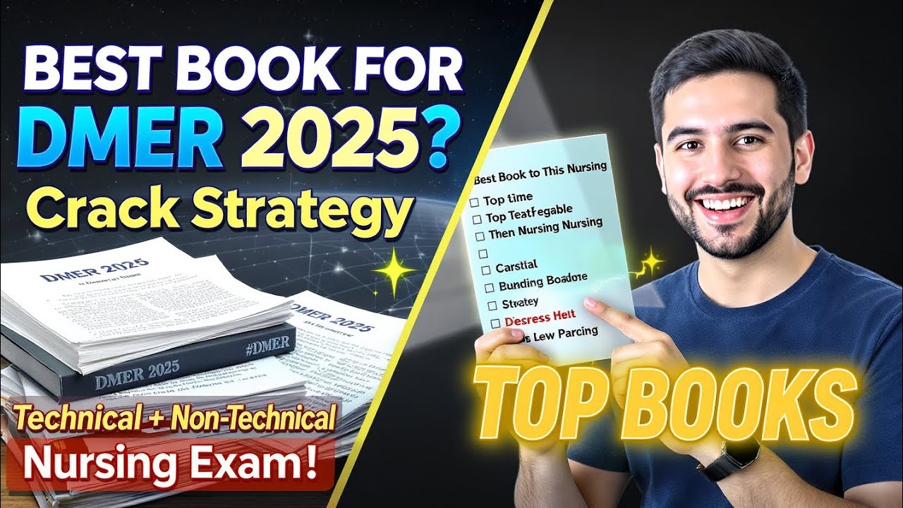DMER 2025🔥Top Secret Book List & Strategy Revealed!💥Best Books for Nursing(Technical + Non-Technical
