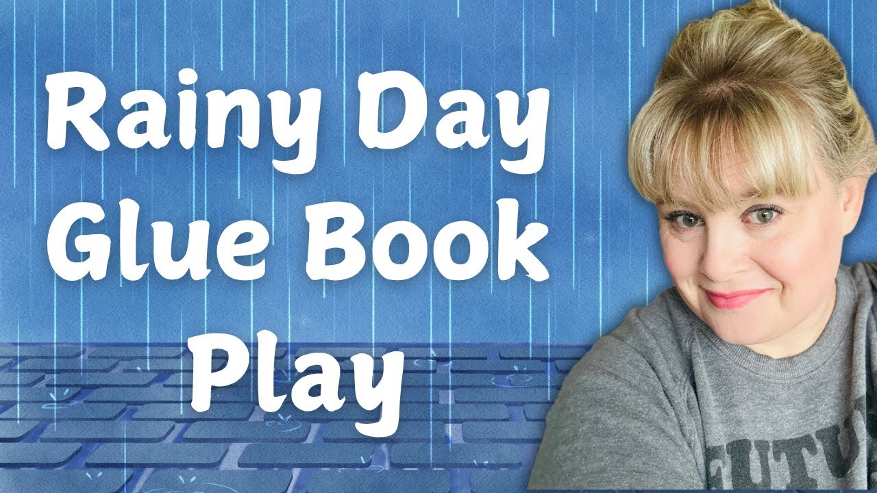 Rainy Day Collage Gluing w/ a HILARIOUS story 🤣 #gluebook