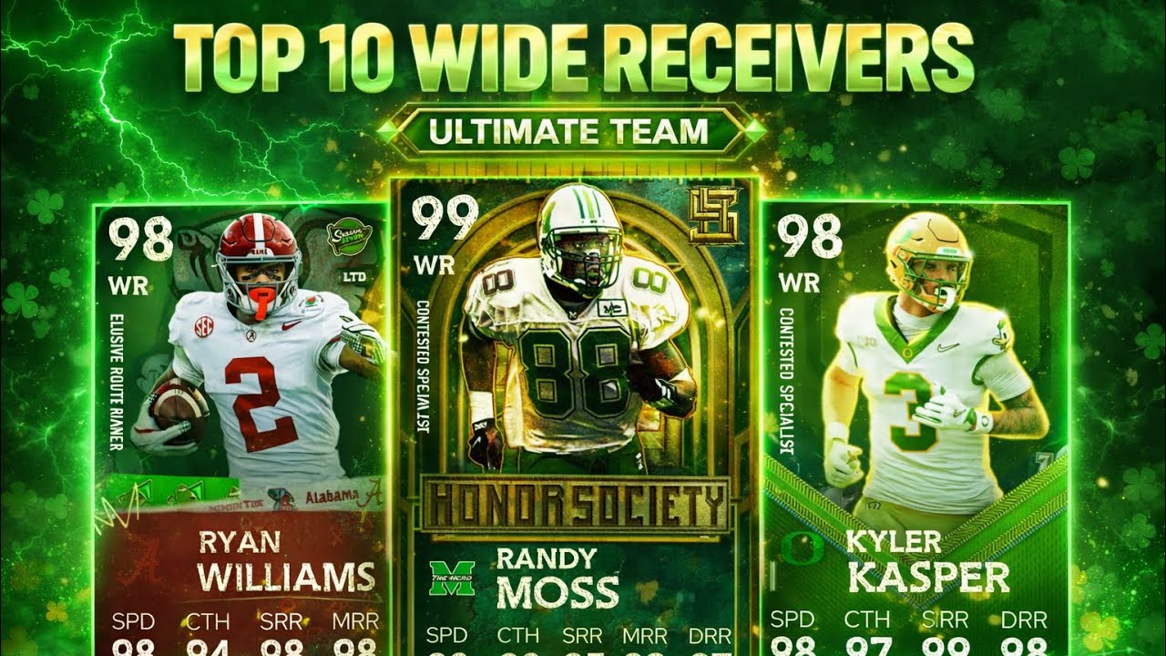 Top 10 RECEIVERS in College Football 26