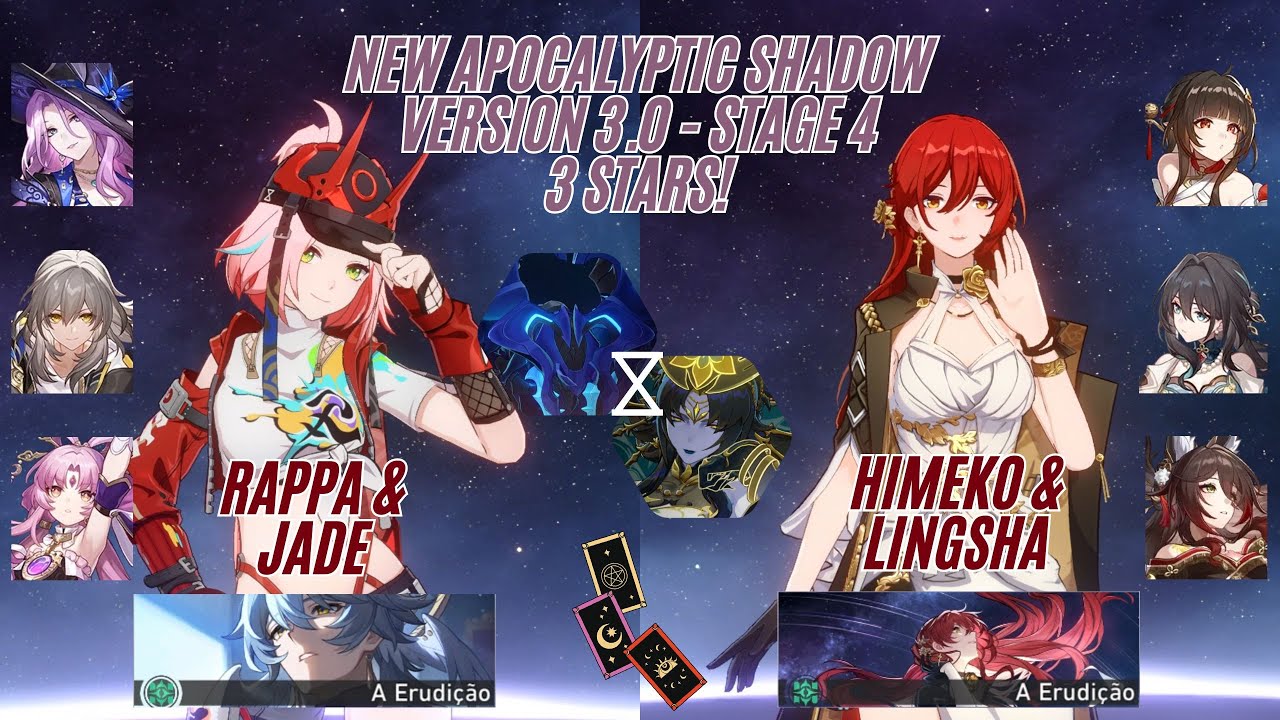 New Apocalyptic Shadow - Stage 4 - Rappa & Jade and Himeko & Lingsha - V.3.0 - Honkai Star Rail