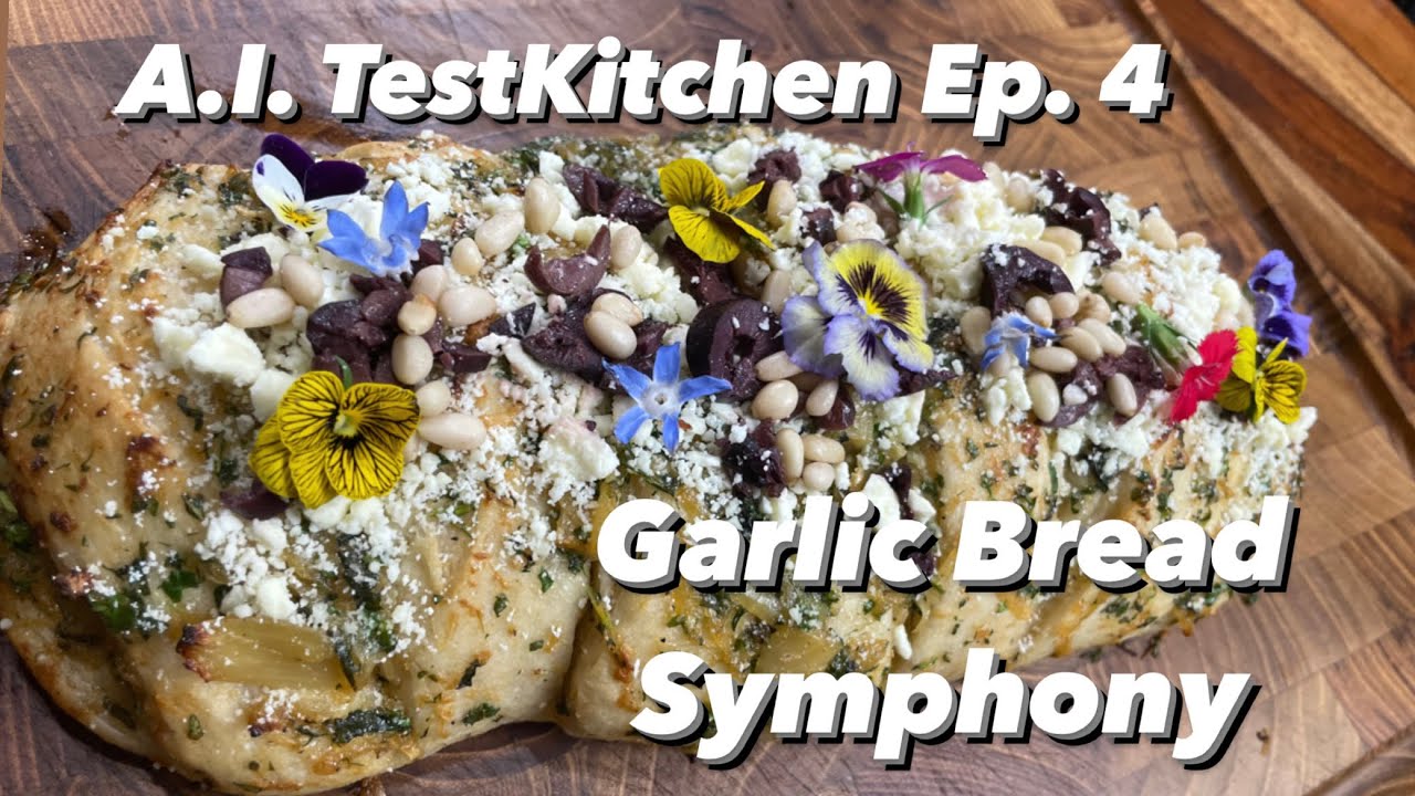 AI TestKitchen : ChatGPT's Garlic Bread Symphony Ep. 4🤖🍞🎵 | #GarlicBread #AICooking #AI #Recipe