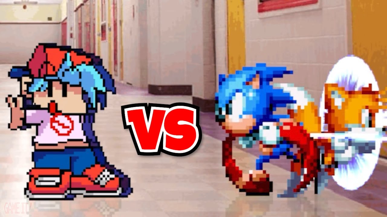 SONIC MANIA vs FNF BOYFRIEND | A CLOSE FIGHT! | 1V1 MUGEN