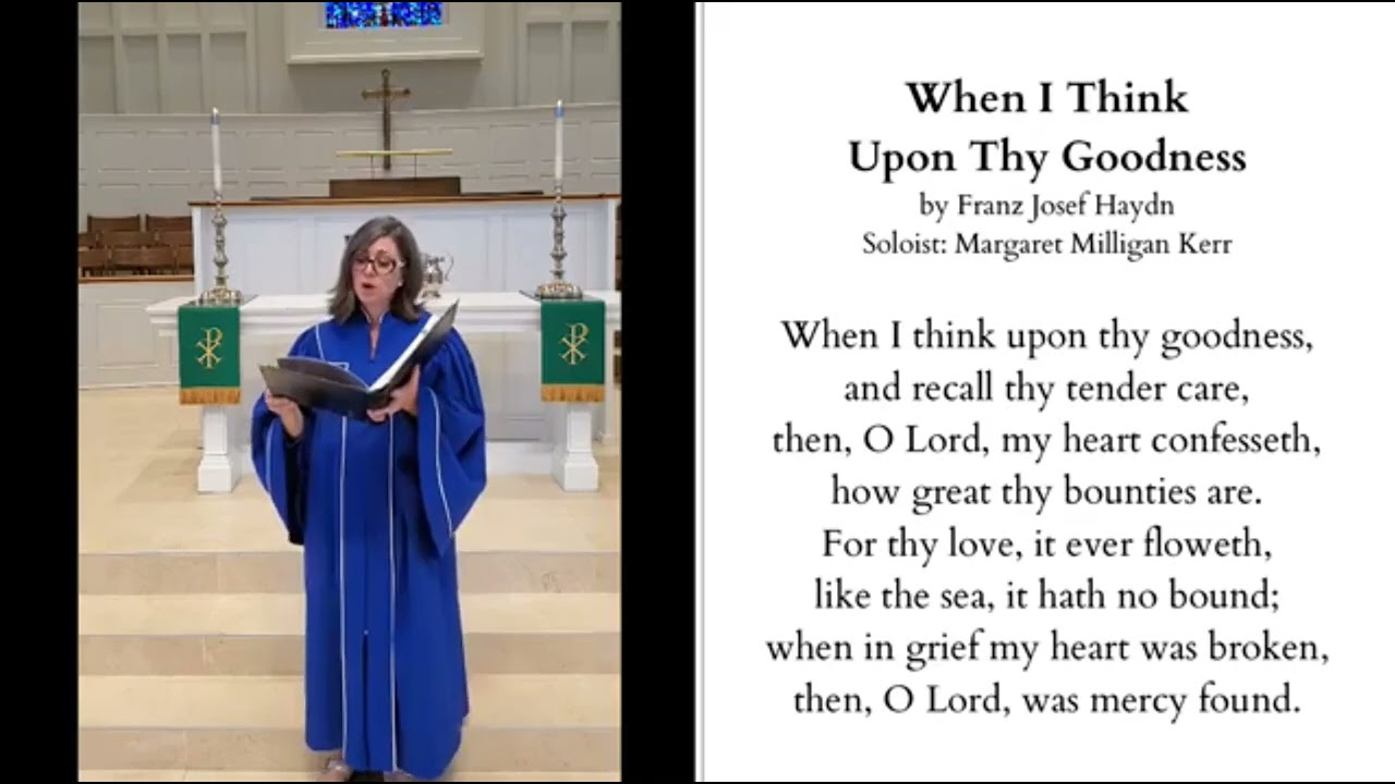 2020 08 16 When I Think Upon Thy Goodness by Franz Josef Haydn