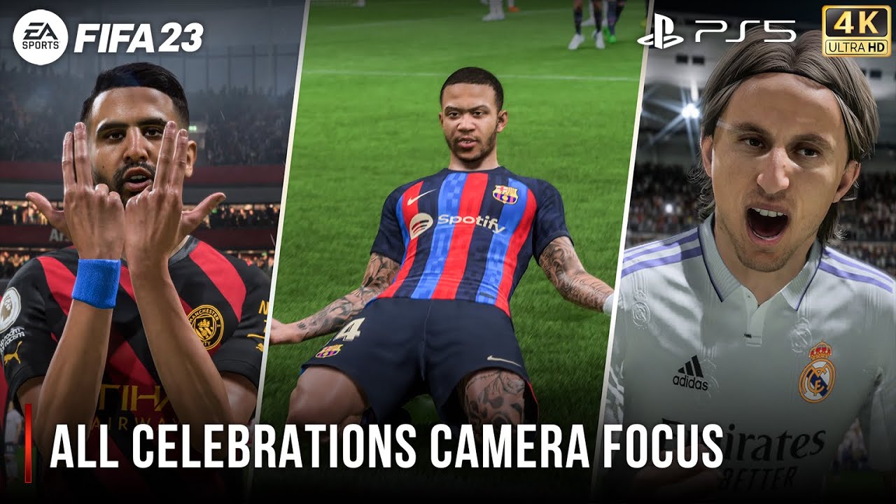 FIFA 23 | Все празднования Фокус камеры | PS5™ 4K 60 кадров в секунду
