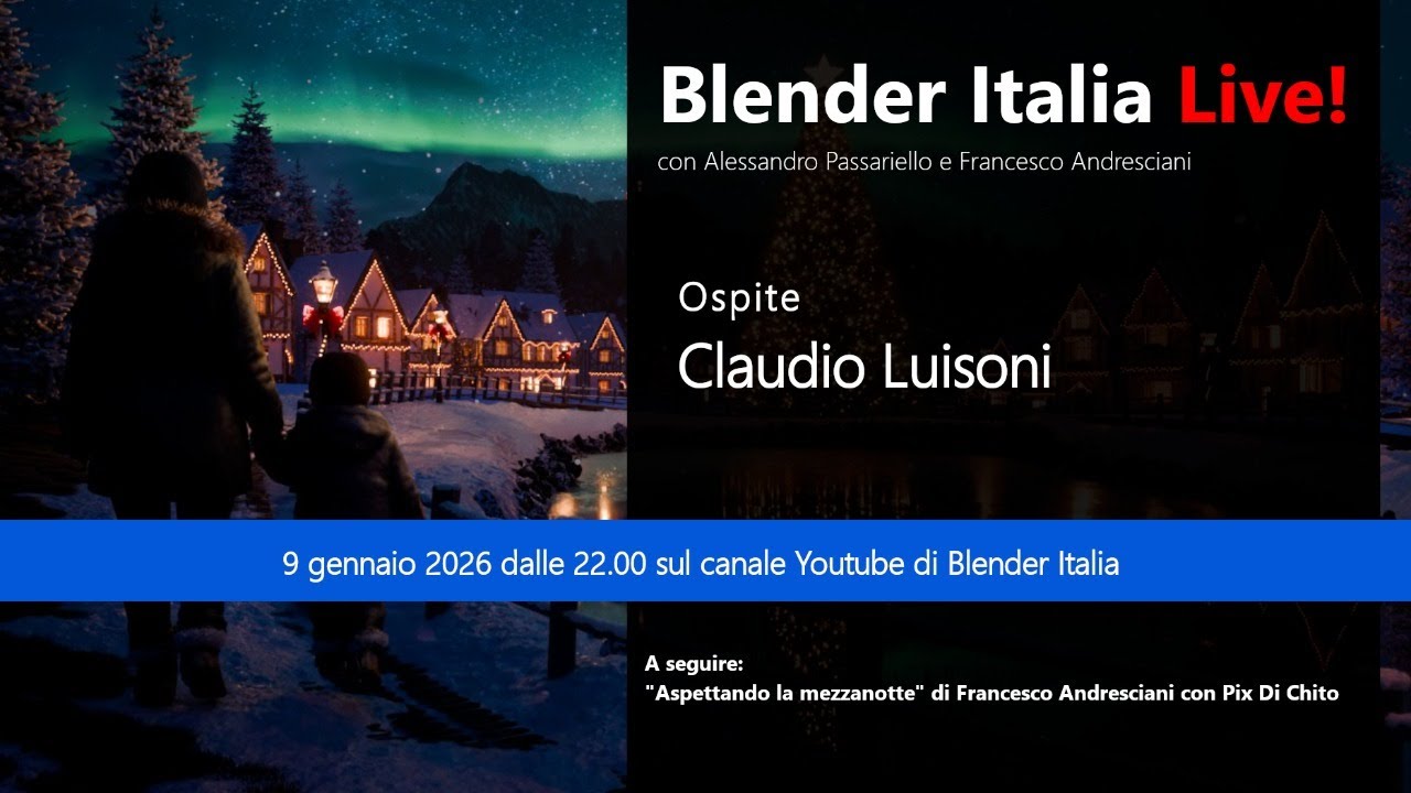 Blender Italia Live! - Claudio Luisoni