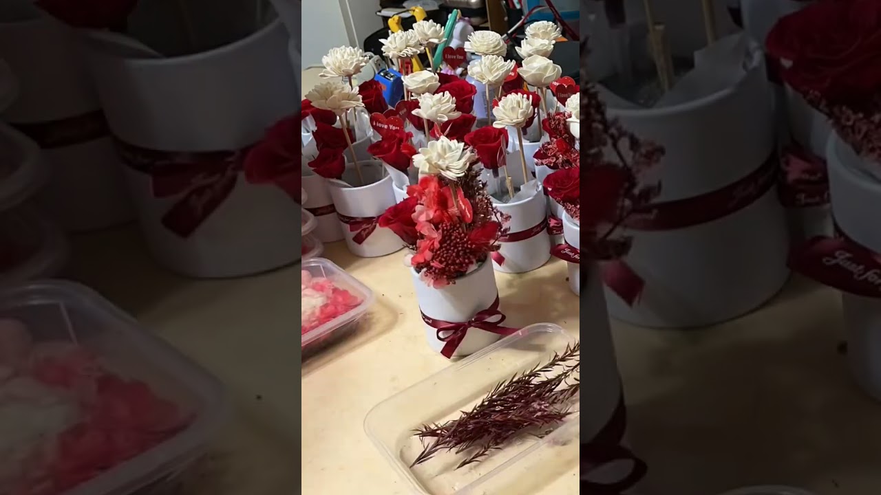 Vday Count Down Preparation work in progress - # Day 1 | Flower Bouquet | 鲜花｜礼物｜花束｜每日配送｜Huamama