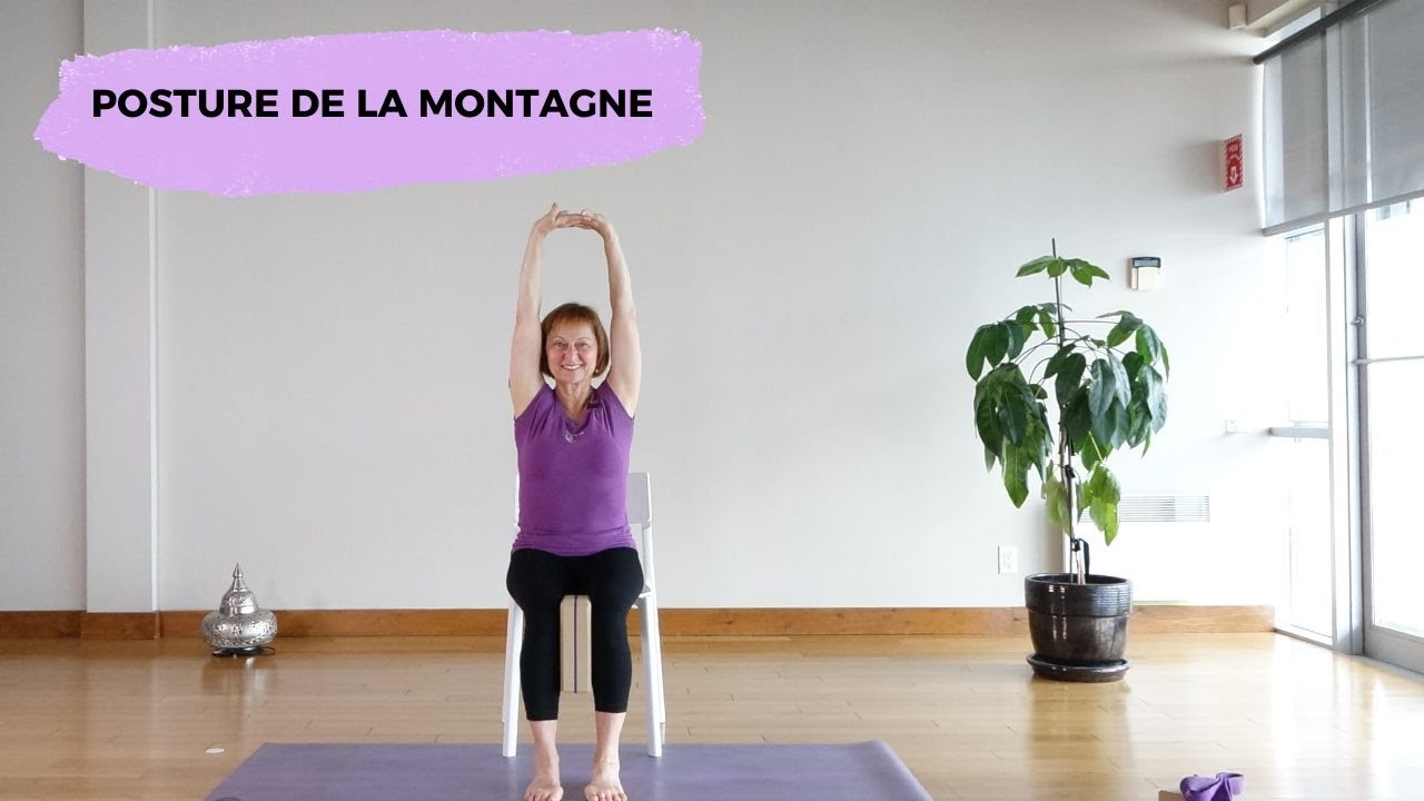 10 minutes de yoga sur chaise pour explorer la posture de la montagne | YOGA TOUT (Français)