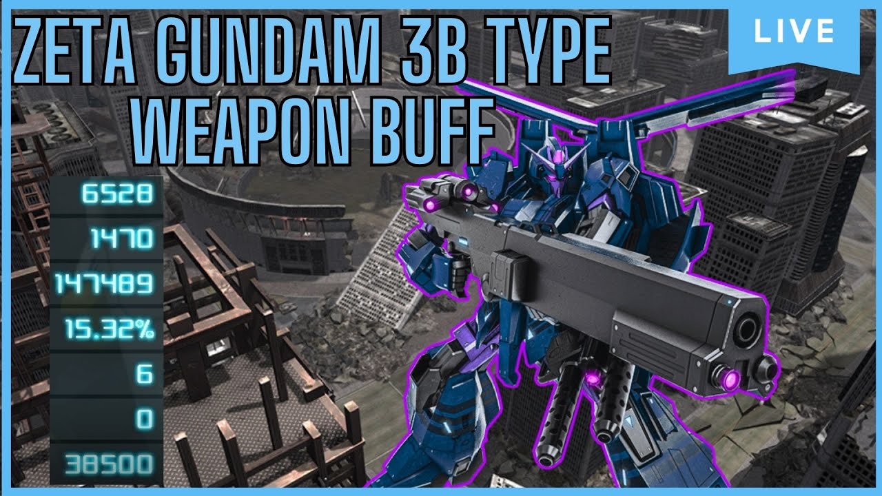 GBO2 Zeta Gundam 3B Weapon buff (June 2025)